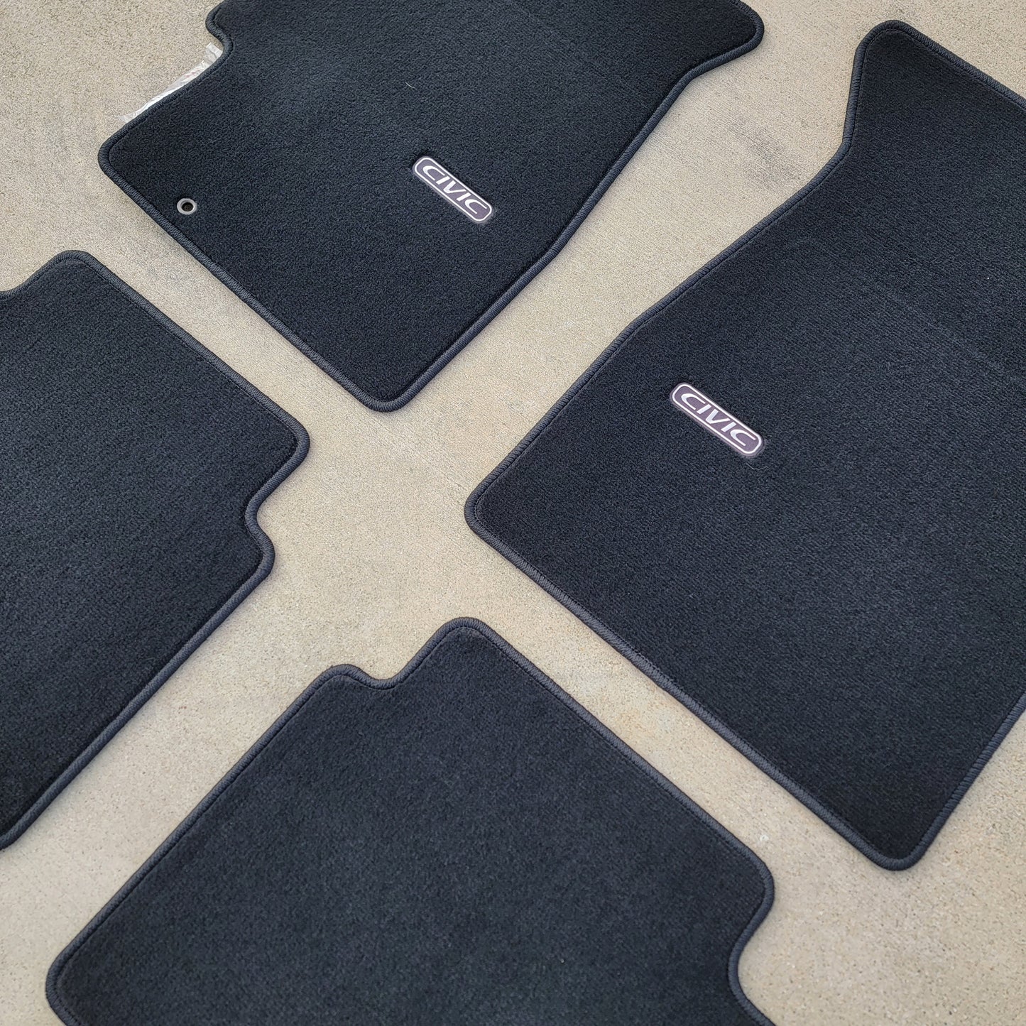 Civic 96-00 Floormats 2DR/3DR Black