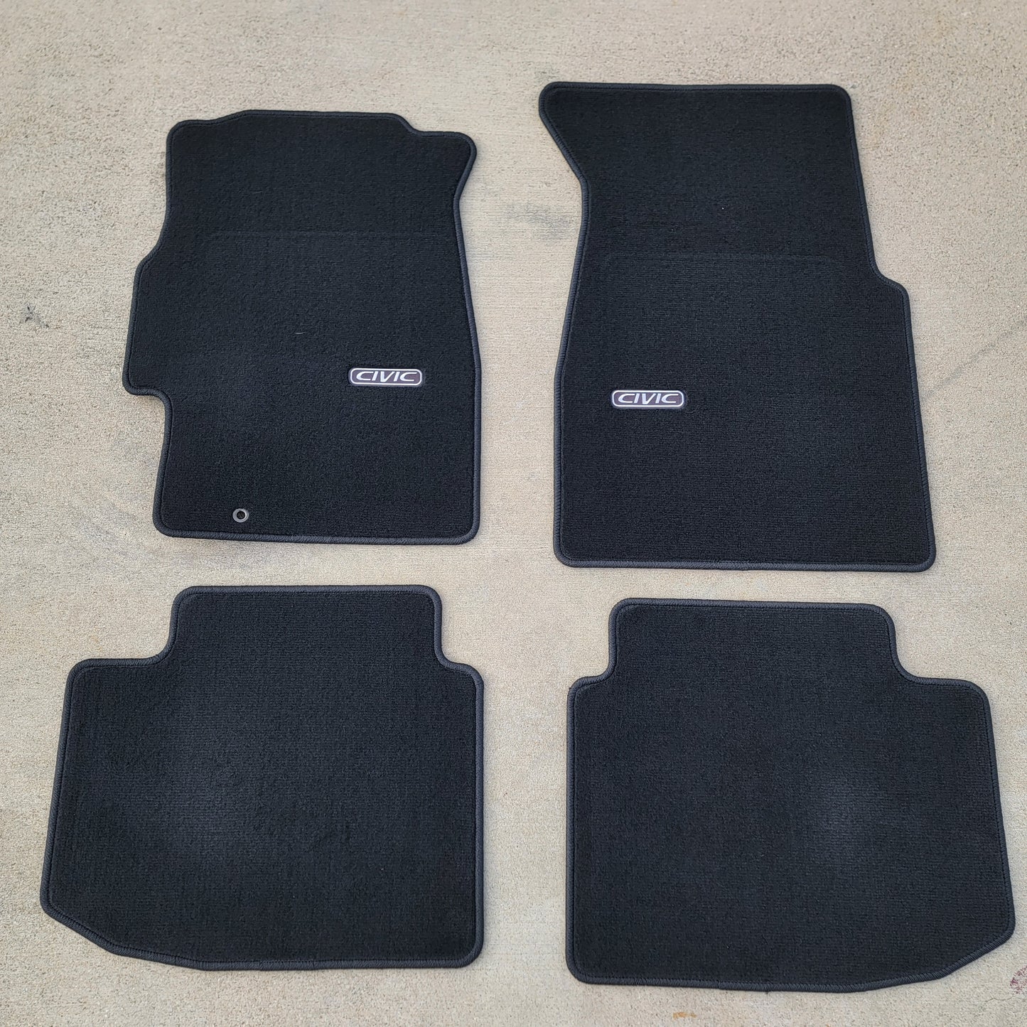 Civic 96-00 Floormats 2DR/3DR Black