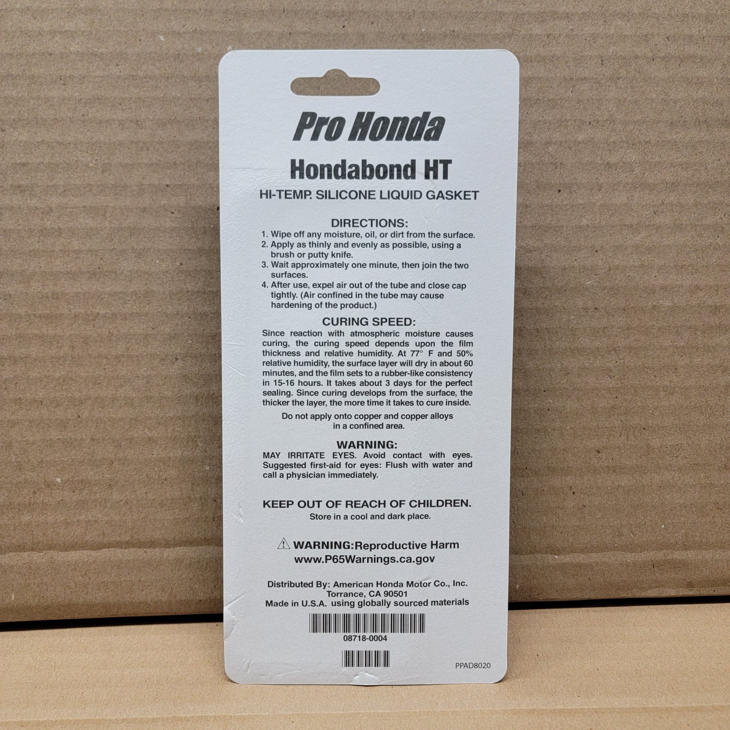 Hondabond high temp liquid gasket